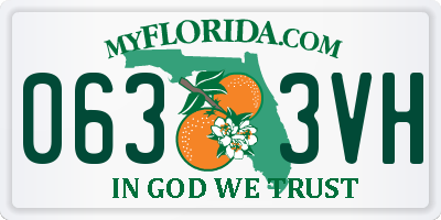 FL license plate 0633VH