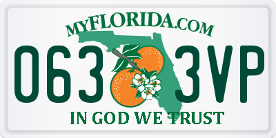 FL license plate 0633VP