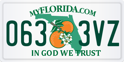 FL license plate 0633VZ