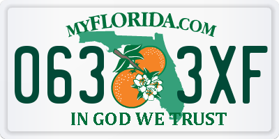 FL license plate 0633XF
