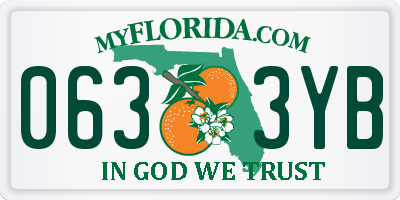 FL license plate 0633YB