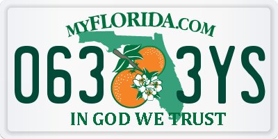 FL license plate 0633YS