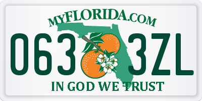 FL license plate 0633ZL