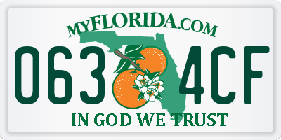 FL license plate 0634CF