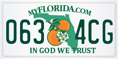 FL license plate 0634CG