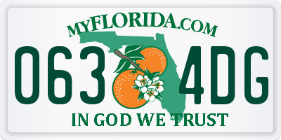FL license plate 0634DG
