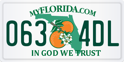 FL license plate 0634DL