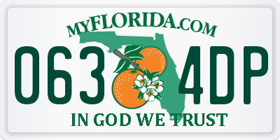 FL license plate 0634DP