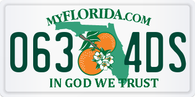 FL license plate 0634DS