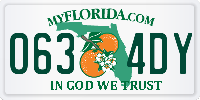 FL license plate 0634DY