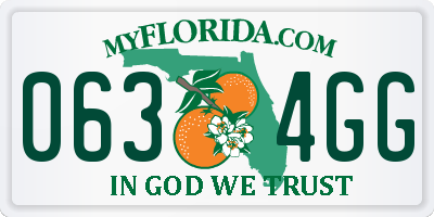 FL license plate 0634GG