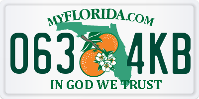 FL license plate 0634KB