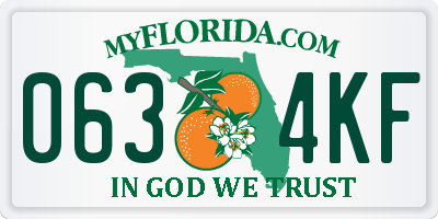 FL license plate 0634KF