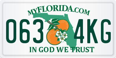 FL license plate 0634KG