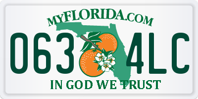 FL license plate 0634LC