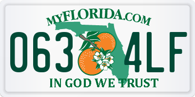 FL license plate 0634LF