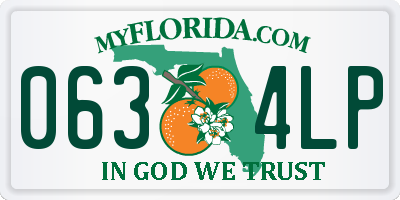 FL license plate 0634LP
