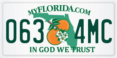 FL license plate 0634MC