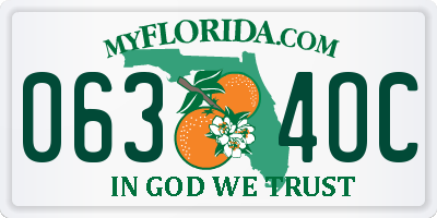 FL license plate 0634OC