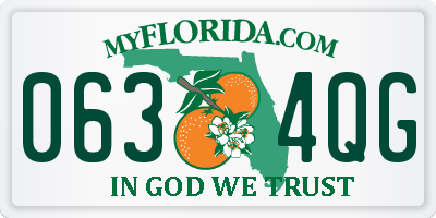 FL license plate 0634QG