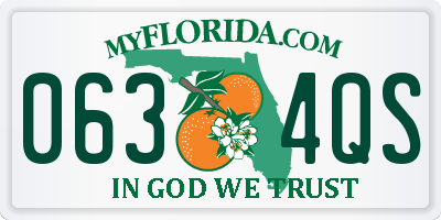 FL license plate 0634QS