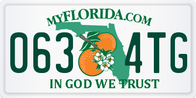 FL license plate 0634TG