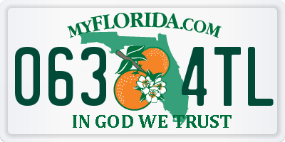 FL license plate 0634TL