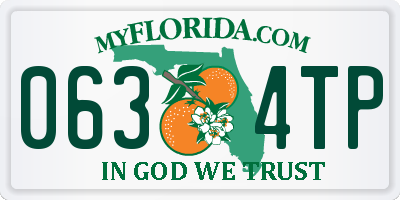 FL license plate 0634TP