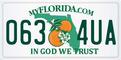 FL license plate 0634UA
