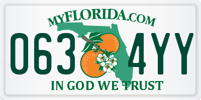 FL license plate 0634YY