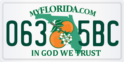FL license plate 0635BC