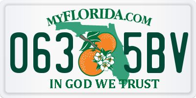 FL license plate 0635BV