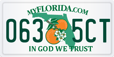 FL license plate 0635CT