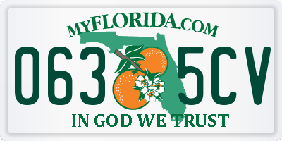 FL license plate 0635CV