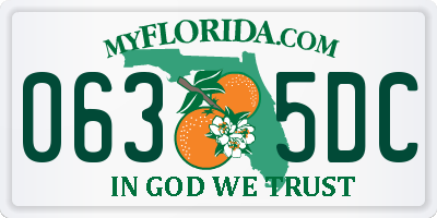 FL license plate 0635DC