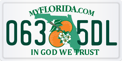 FL license plate 0635DL