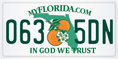 FL license plate 0635DN