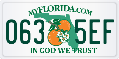 FL license plate 0635EF