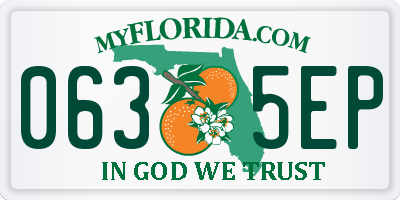FL license plate 0635EP