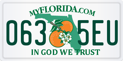 FL license plate 0635EU