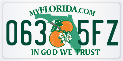 FL license plate 0635FZ