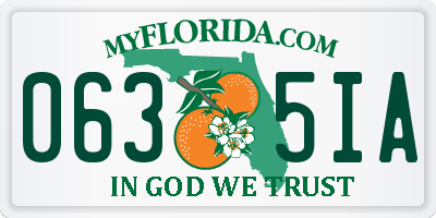 FL license plate 0635IA