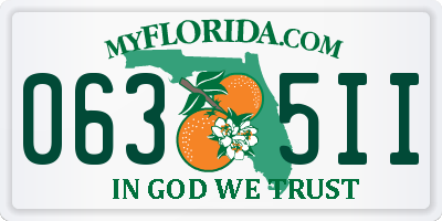 FL license plate 0635II