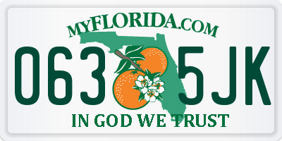 FL license plate 0635JK
