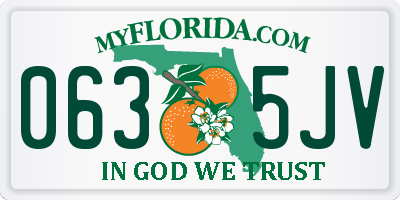 FL license plate 0635JV