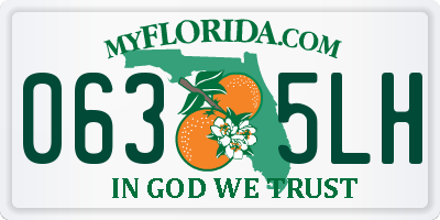 FL license plate 0635LH