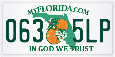 FL license plate 0635LP