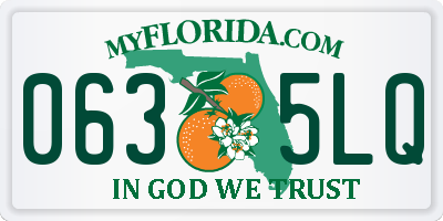 FL license plate 0635LQ
