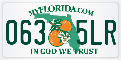 FL license plate 0635LR