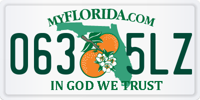 FL license plate 0635LZ